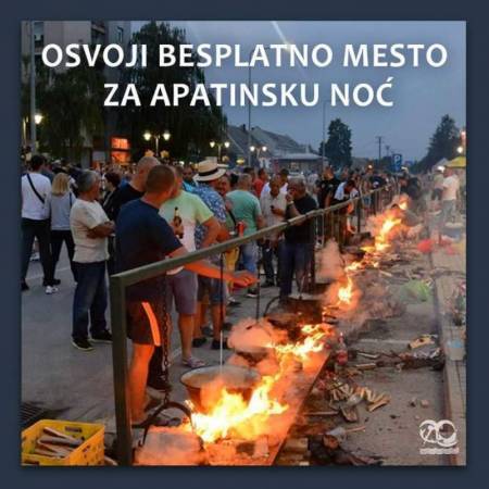 КОНКУРС ЗА БЕСПЛАТНО МЕСТО НА ТРГУ НИКОЛА ТЕСЛА ЗА АПАТИНСКУ НОЋ