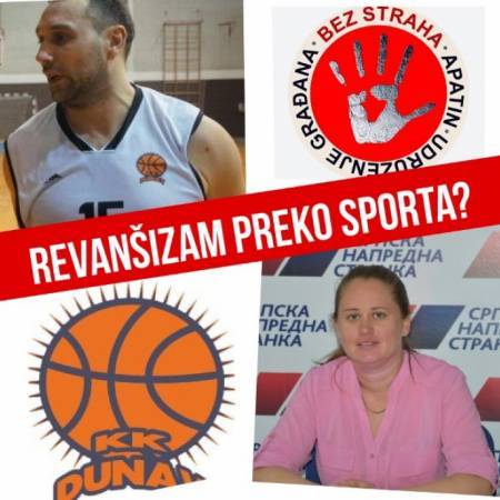 КК „ДУНАВ“ ОДУЗЕТ ЈЕДАН ТЕРМИН ЗА ТРЕНИНГ:  ПОЛИТИЧКА ПАЦКА НЕПОСЛУШНОМ ШУПУТУ?