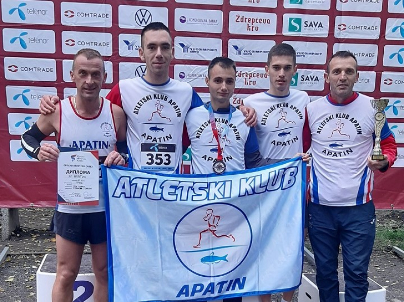 SENIORI ATLETSKOG KLUBA APATIN EKIPNI ŠAMPIONI SRBIJE U KROSU