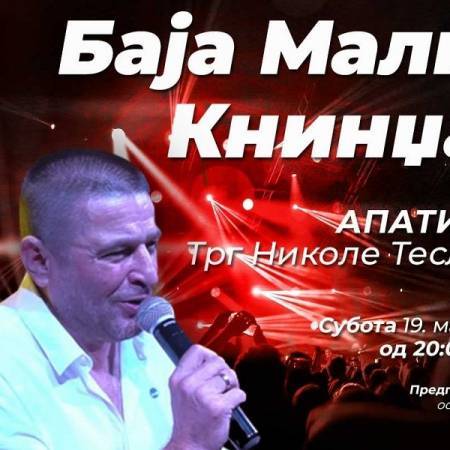 КОНЦЕРТ БАЈЕ МАЛОГ КНИНЏЕ 19. МАРТА НА ТРГУ НИКОЛЕ ТЕСЛЕ