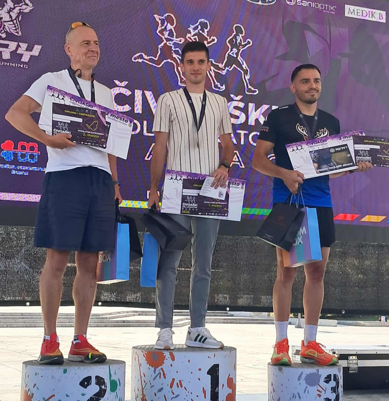 JOVANIĆU DVE MEDALJE NA ŠABAČKOM POLUMARATONU