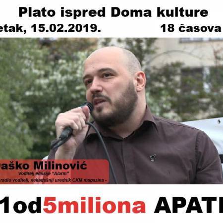 АПАТИН И СОМБОР НАСТАВЉАЈУ СА ПРОТЕСТНИМ ШЕТЊАМА