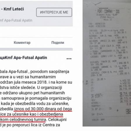 ОПТУЖБЕ ОПШТИНЕ И КМФ АПА ФУТСАЛ НАСТАВЉЕНЕ САОПШТЕЊИМА