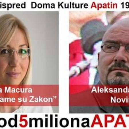 ЈУБИЛАРНА, ДЕСЕТА ПРОТЕСТНА ШЕТЊА У АПАТИНУ